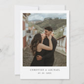 Rustic Woodland Mountain Forest Pine bruiloft uitn Kaart (Achterkant)