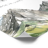 Rustic Woodland Mountain Forest verloving welkom Poster (Hoek)