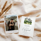 Rustic Woodland Mountain Forest verlovingsfeest Save The Date