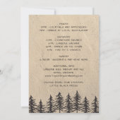 Rustic Woodland Mountain vrijgezellenweekend Kaart (Achterkant)