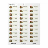 Rustic Woodland Mushroom Baby shower Herfst Label (Full Sheet)