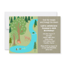 Rustic Woodland Natuur Birthday Party