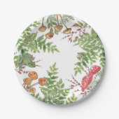 Rustic Woodland Natuur van kikkervisje Papieren Bordje (Voorkant)