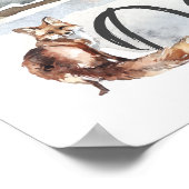 Rustic Woodland One Happy Camper Milestone Board Poster (Hoek)