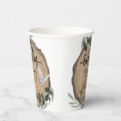 Rustic Woodland Paper Cups Papieren Bekers (Rechts)