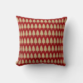 Rustic Woodland Pine Trees Pillow Kussen
