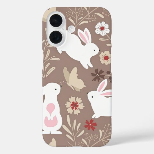 Rustic Woodland Rabbit for Nursery Case-Mate iPhone Case (Achterkant)