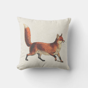 Rustic Woodland Red Fox Pillow Kussen