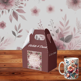 Rustic Woodland Rozen Floral country Wedding Bedankdoosjes