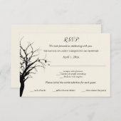 Rustic Woodland RSVP Kaartje (Voorkant / Achterkant)