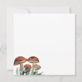 Rustic Woodland Schattige Forest Animals Baby show Kaart (Achterkant)