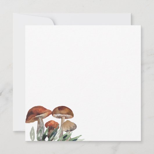 Rustic Woodland Schattige Forest Animals Baby show Kaart (Achterkant)