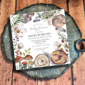 Rustic Woodland Schattige Forest Animals Baby show Kaart