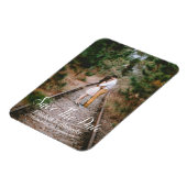 Rustic Woodland sparen de datum Magneet (Linkerzijde)