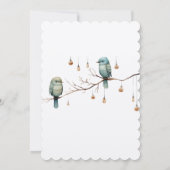 Rustic Woodland Tortelduifjes Celebration Kaart (Achterkant)
