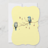 Rustic Woodland Tortelduifjes Celebration Kaart (Achterkant)