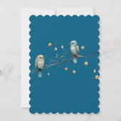 Rustic Woodland Tortelduifjes Celebration Kaart (Achterkant)