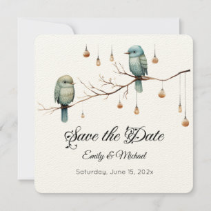 Rustic Woodland Tortelduifjes Celebration Save The Date