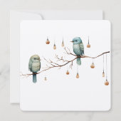 Rustic Woodland Tortelduifjes Celebration Save The Date (Achterkant)