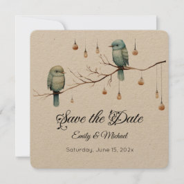 Rustic Woodland Tortelduifjes Celebration Save The Date