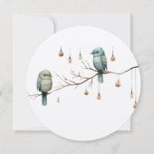 Rustic Woodland Tortelduifjes Celebration Save The Date (Achterkant)