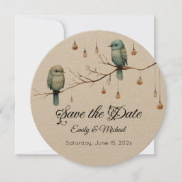 Rustic Woodland Tortelduifjes Celebration Save The Date