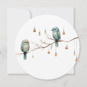 Rustic Woodland Tortelduifjes Celebration Save The Date (Achterkant)