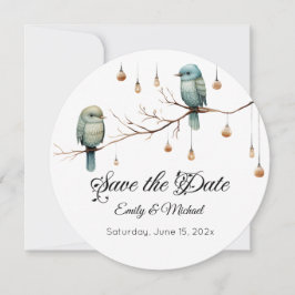 Rustic Woodland Tortelduifjes Celebration Save The Date