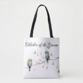 Rustic Woodland Tortelduifjes Celebration Tote Bag (Voorkant)