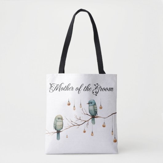Rustic Woodland Tortelduifjes Celebration Tote Bag (Voorkant)