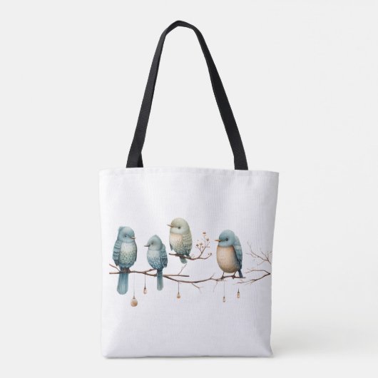 Rustic Woodland Tortelduifjes Celebration Tote Bag (Achterkant)