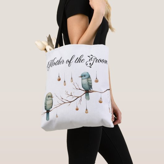 Rustic Woodland Tortelduifjes Celebration Tote Bag (Dichtbij)