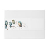 Rustic Woodland Tortelduifjes Celebration Uitnodigingen Wikkel (Achterkant Voorbeeld)