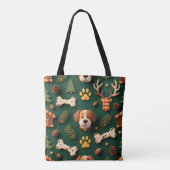 Rustic Woodland Tote Bag – Lodge‑Inspired Pet (Achterkant)