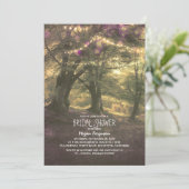 Rustic Woodland Trees Vrijgezellenfeest Kaart (Staand voorkant)