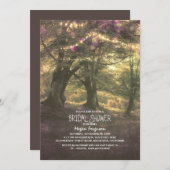 Rustic Woodland Trees Vrijgezellenfeest Kaart (Voorkant / Achterkant)