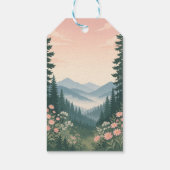 Rustic Woodland Vintage Baby Bear Shower Cadeaulabel (Achterkant)