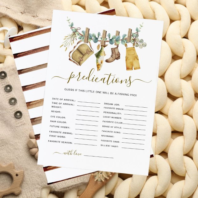 Rustic Woodland Vist Baby shower voorspellingen (Creator heeft geüpload)