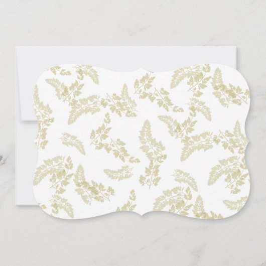 Rustic Woodland Vogels Bordeaux en Goud Gereservee Kaart (Achterkant)