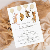 Rustic Woodland Waterverf Kangaroo Baby shower Kaart