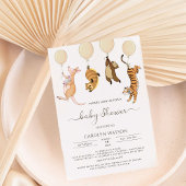 Rustic Woodland Waterverf Kangaroo Baby shower Kaart