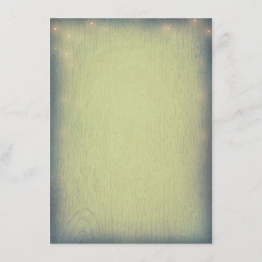 Rustic Woodland Wedding Informatie Gast Informatiekaartje (Achterkant)