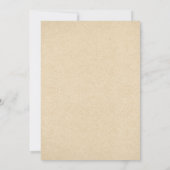 Rustic Woodland Wedding Invitations Kaart (Achterkant)