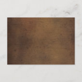 Rustic Woodland Wedding Reception Cards Informatiekaartje (Achterkant)