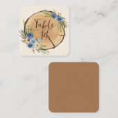 Rustic Woodland Wedding Theme Table Kaart Afsprakenkaartje (Voorkant / Achterkant)