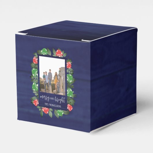 Rustic Woodland Whimsical Mushrooms Christmas Bedankdoosjes (Voorkant Zijde)