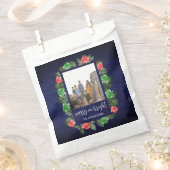 Rustic Woodland Whimsical Mushrooms Christmas Bedankzakje (Geknipt)