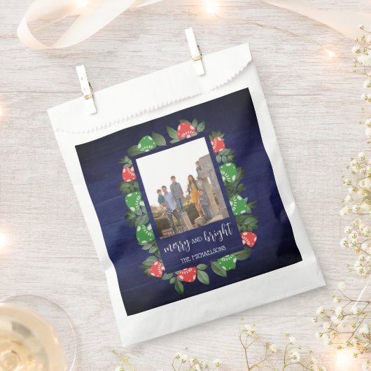 Rustic Woodland Whimsical Mushrooms Christmas Bedankzakje (Geknipt)