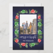 Rustic Woodland Whimsical Mushrooms Christmas Feestdagenkaart (Voorkant)