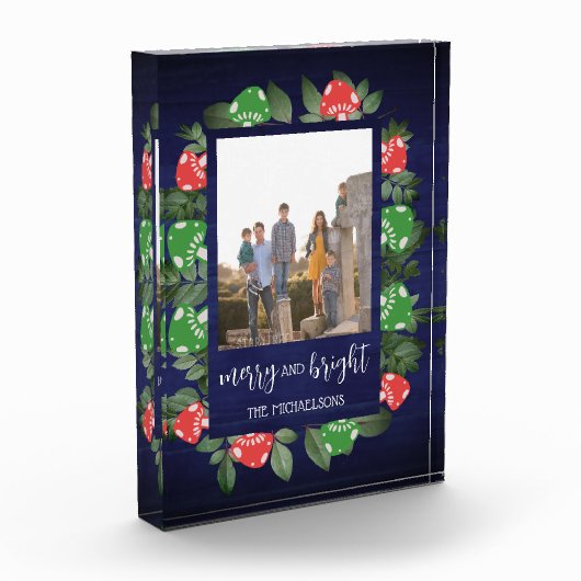 Rustic Woodland Whimsical Mushrooms Christmas Fotoblokken (Links)